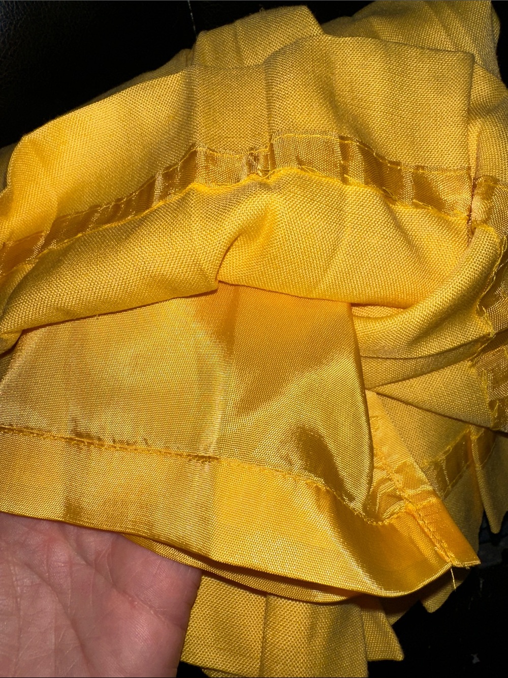 Talbots NWT vintage Yellow Pleated maxi Skirt - Women size 2‎ - Picture 12 of 12